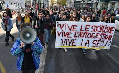 Protesta estudiantil, el martes en Lyon