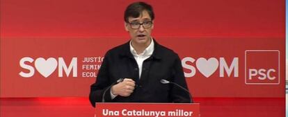 El ministro de Sanidad, Salvador Illa, el sábado en Barcelona.