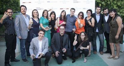 El equipo del Huffington Post, con su directora Montserrat Domínguez.