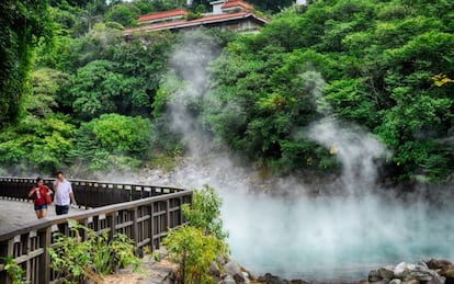 Valle termal de Beitou, en Taipéi (Taiwán).