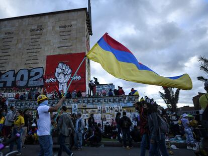 Una de las protestas en Bogotá en contra del Gobierno de Iván Duque, el pasado 20 de julio.