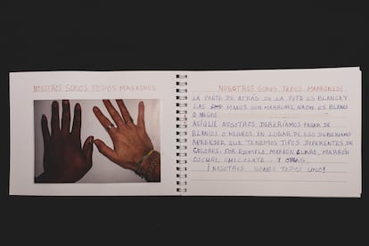Diario de Emmanuel Ihitegbulem donde reflexiona sobre el racismo.