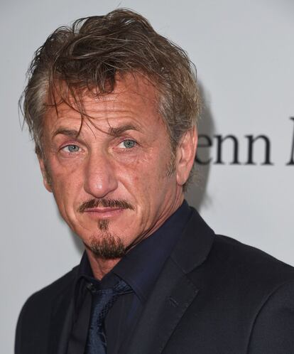 Sean Penn fue otro de los asistente a la Fundación Parker promovida por el empresario tecnológico Sean Parker.