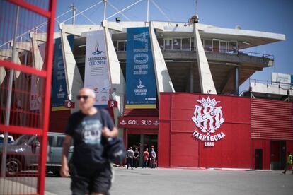 El estadio del Nàstic, preparado por los Juegos del Mediterráneo.