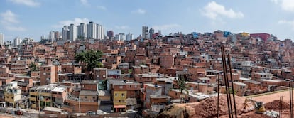 Paraisópolis, una de las mayores favelas de São Paulo, con 75.000 habitantes.