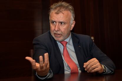 El presidente canario Ángel Víctor Torres, retratado la semana pasada.