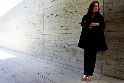 Zaha Hadid, fotografiada en 2003 en Barcelona.