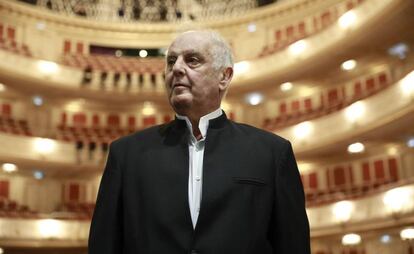 El director de orquesta Daniel Barenboim, en la ópera de Berlín, en septiembre de 2017.