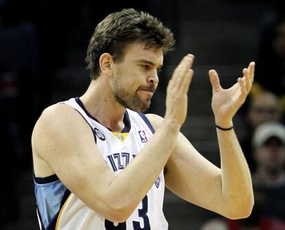 Marc Gasol, en un partido disputado esta temporada ante Denver Nuggets