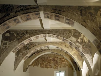 Pinturas de la sala capitular del monasterio de Sigena (Huesca), actualmente en el MNAC