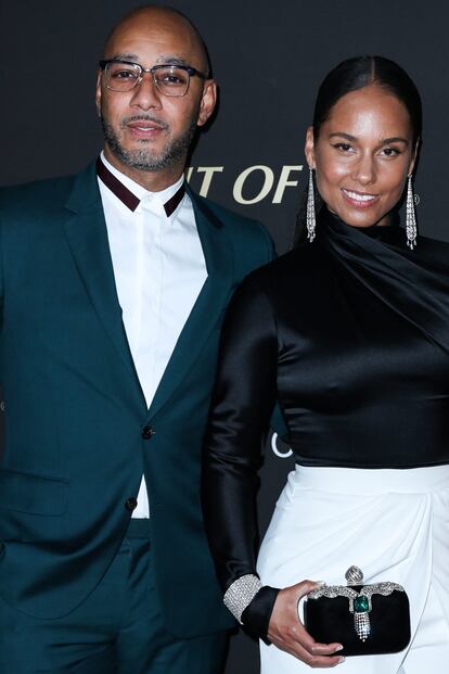 Alicia Keys y su marido, Swizz Beatz, en una gala celebrada en octubre de 2019 en Santa Monica, California.