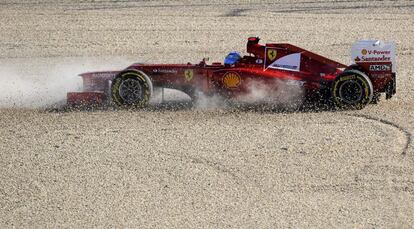 Alonso se ha salido de la pista y ha terminado duodécimo