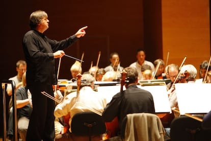 La Orquesta Sinfónica de Bilbao durante un ensayo.