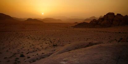 Imagen del desierto de Wadi Rum, en Jordania.