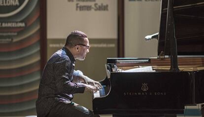 El cubano Gonzalo Rubalcaba, durante su concierto.
