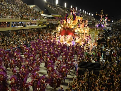 Celebración del Carnaval en Río de Janeiro, el 24 de febrero de 2020.