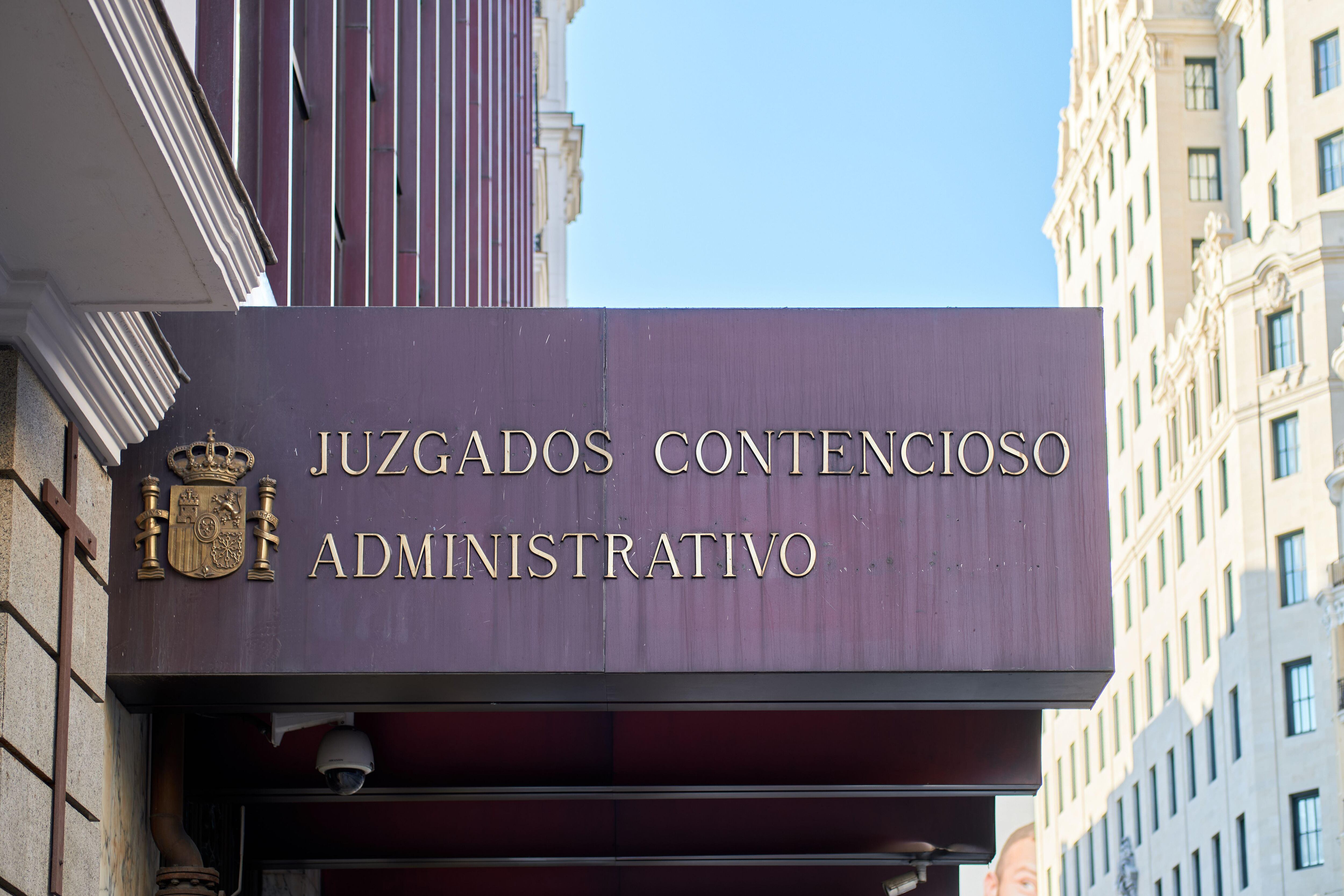 Los Juzgados de lo Contencioso-Administrativo, en la calle Gran Vía de Madrid.