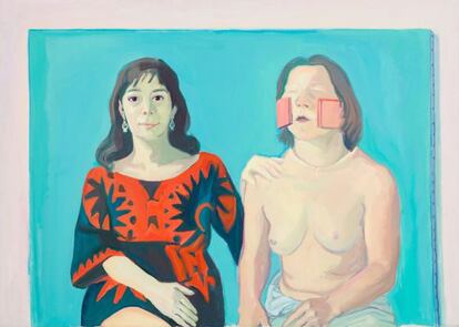 'Jo mateixa amb la Silvia', de Lassnig.