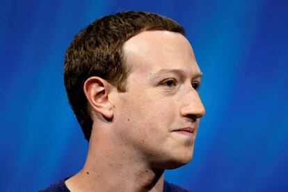 El fundador y director general de Facebook, Mark Zuckerberg, durante una comparecencia en París.
