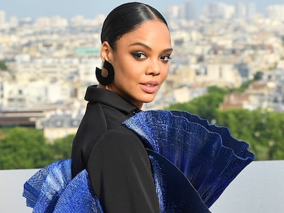 Tessa Thompson, en la presentación de 'Men in Black: International' en París.