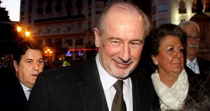 Rodrigo Rato con José Luis Olivas y Rita Barberá