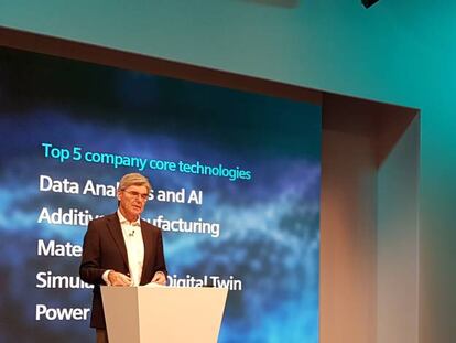 El presidente de Siemens, Joe Kaeser, durante el Innovation Day.