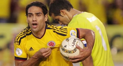 Falcao ha marcado dos de los tantos de la remontada de Colombia.
