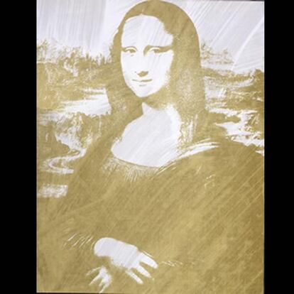 Warhol versionó la Mona Lisa de Leonardo Da Vinci