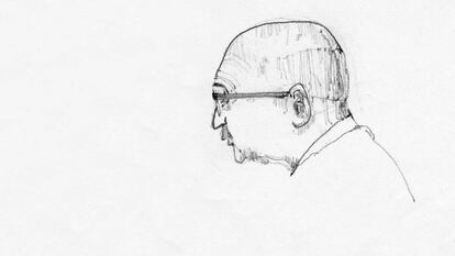 Dibujo de Martín Domínguez realizado por un alumno en Cornell.