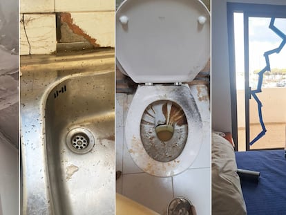 Estado del centro de menores migrantes no acompañados de la Casa del Mar, en la isla de Lanzarote, en una imagen cedida por las abogadas Irma Ferrer y Loueila Sid Ahmed Ndiaye.