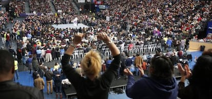 A Podemos rally in Valencia on January 25.