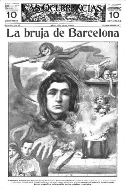 Portada del setmanari 'Las Ocurrencias' del 1912 dedicada a Enriqueta Martí