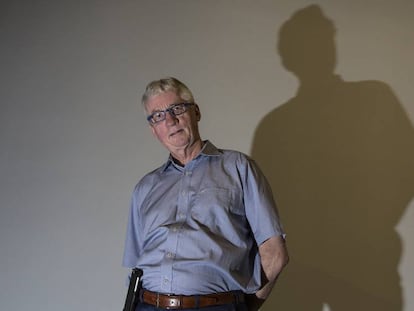 Frans de Waal, retratado ayer en el Museo de Ciencias Naturales de Barcelona (Nat), antes de recoger el premio. 