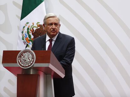 López Obrador, durante la presentación de su plan económico.