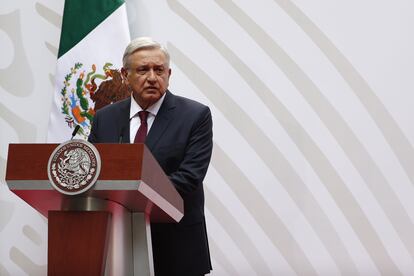López Obrador, durante la presentación de su plan económico.