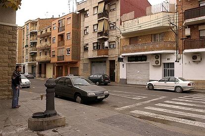 La calle Ignasi Batus del barrio leridano de la Bordeta, donde se produjo el hallazgo del cadver.