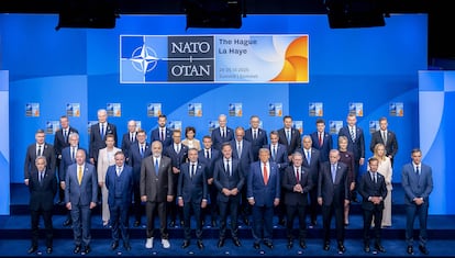 Foto de familia durante la cumbre de la OTAN.