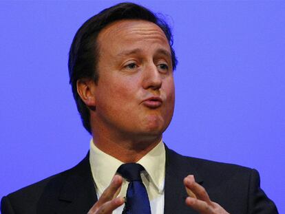 El líder conservador británico, David Cameron.