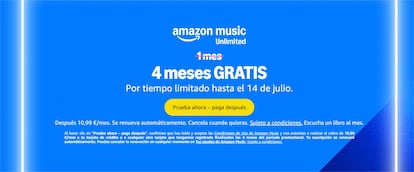 Amazon Music Unlimited promoción