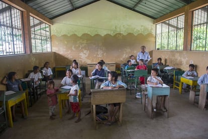 Escuela de Ecuador. 