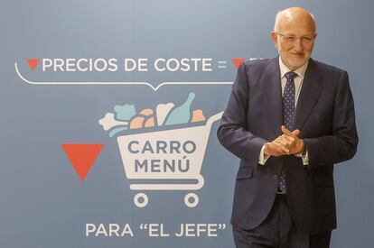 Juan Roig, presidente de Mercadona, en la última presentación de resultados de la empresa.