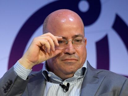 El presidente de CNN, Jeffrey Adam Zucker, en el Mobile World Congress (MWC) en Barcelona, 2018.