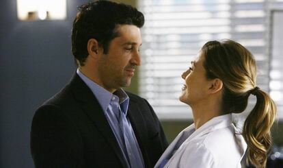 Ellen Pompeo y Patrick Dempsey en una escena de la serie 'Anatomía de Grey'.