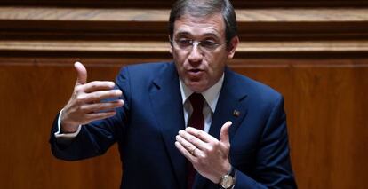 Pedro Passos Coelho, en su comparecencia del viernes en la Asamblea.
