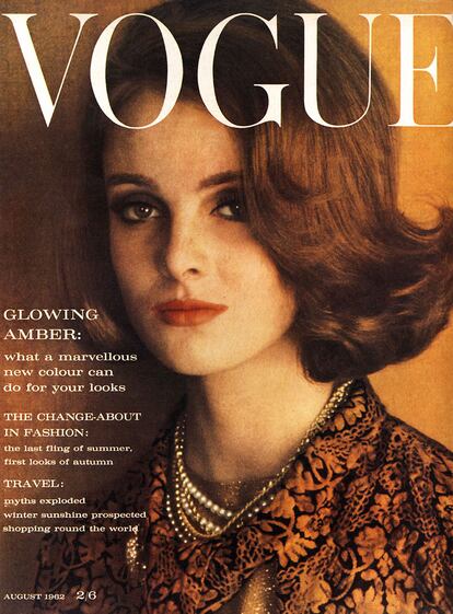 Grace Coddington  en una portada de ‘Vogue’.
