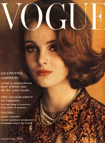 Grace Coddington en una portada de ‘Vogue’.