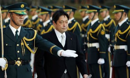 El ministro de Defensa japonés, Itsunori Onodera, en su toma de posesión.