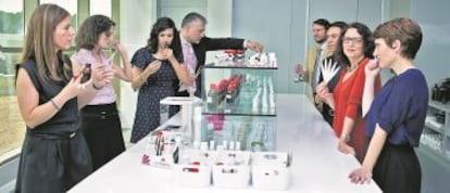 Análisis de aromas en la empresa Eurofragancias.