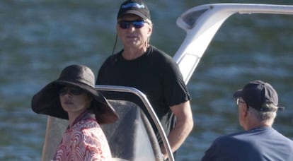 Michael Douglas y Catherine Zeta-Jones, en Mallorca, en 2010.