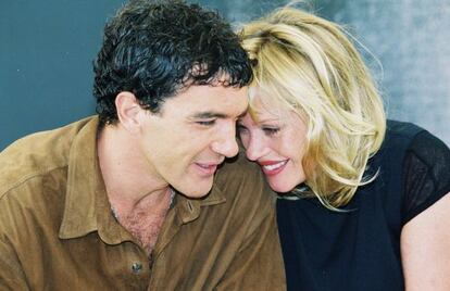 Antonio Banderas y Melanie Griffith, en una fotogafía de 1999.